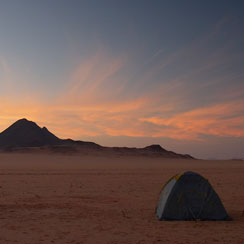 Camping in the Sahara